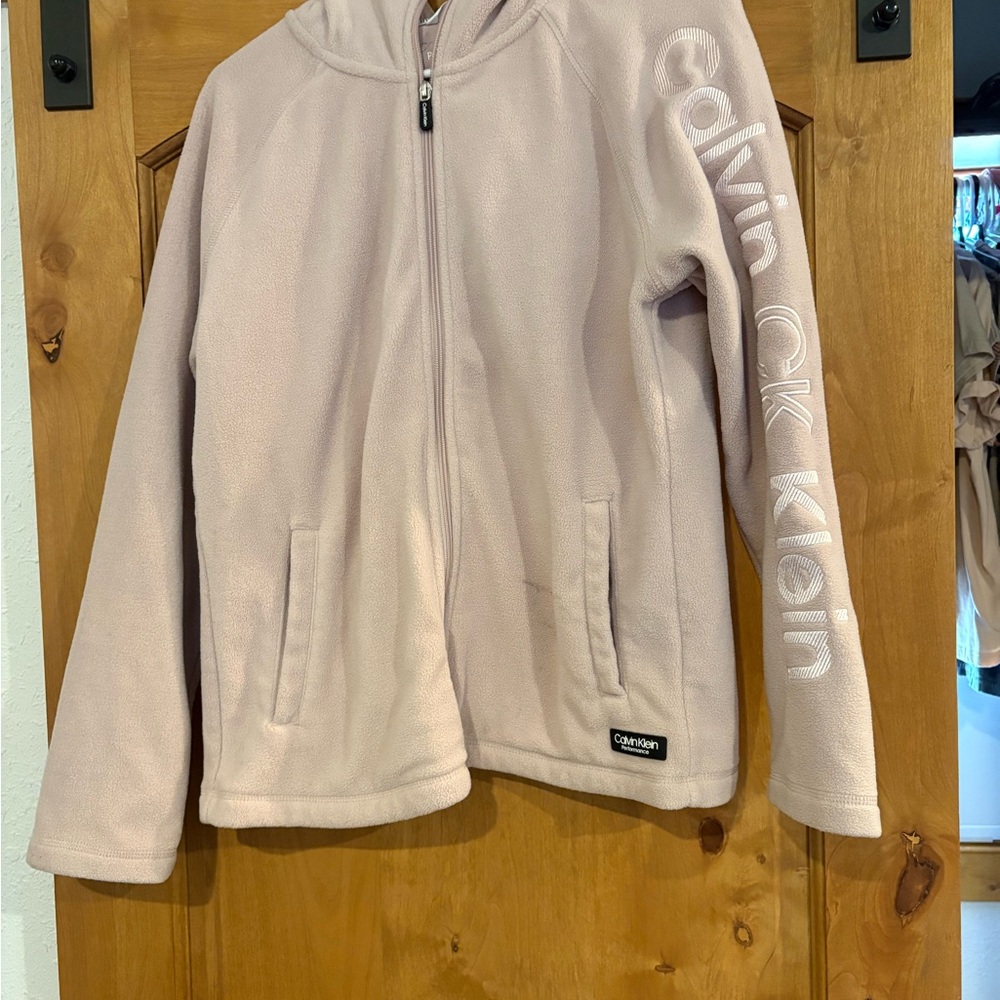 Calvin Klein Women’s Light Pink Hooded Jacket